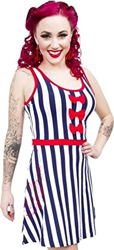 Sourpuss Blue  and  White Striped Octopus Dress from Clothing -Medium-