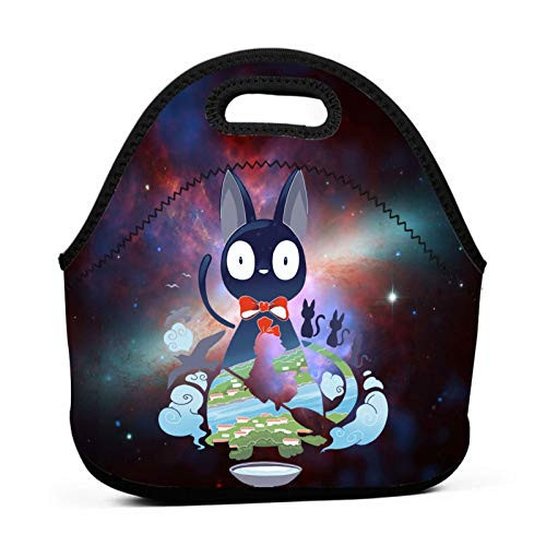 Kiki's Delivery Service collage Lunch Bag Bento bags Portable Insulated Tote Neoprene Lunch Box for Work Travel and Picnic Unisex