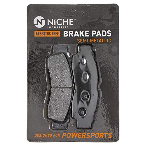NICHE Front Left/Right Brake Pad Set for Yamaha 2HC-25805-00-00 Semi-Metallic NICHE Front Left/Right Brake Pad Set for Yamaha 2HC-25805-00-00 Semi-Metallic