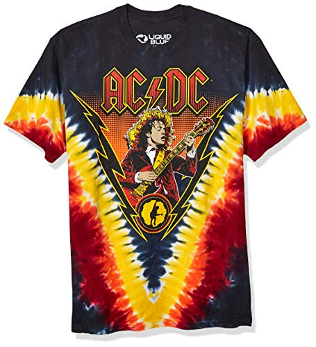Liquid Blue Men's Angus Lightning T-Shirt- Tie Dye- Medium