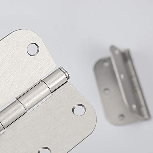 18 Pack goldenwarm Brushed Nickel Door Hinges 3.5 x 3.5 Satin Nickel Interior Residential Door Hinges with 5/8 inch Radius Corners 3.5 inch Hinges for Doors 18 Pack goldenwarm Brushed Nickel Door Hinges 3.5 x 3.5 Satin Nickel Interior Residential Door Hinges with 5/8 inch Radius Corners 3.5 inch Hinges for Doors