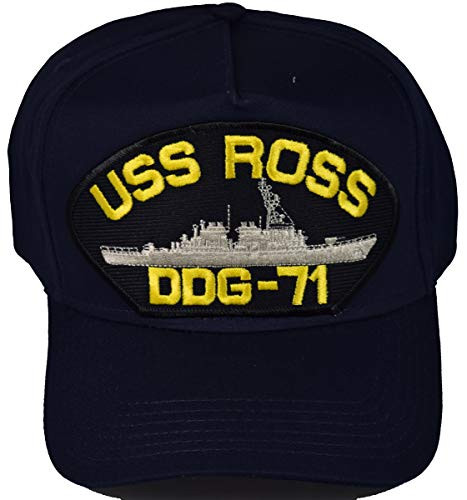 EC USS Ross DDG-71 HAT - Navy Blue - Veteran Owned Business