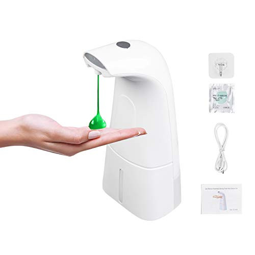250ML Rechargeable Automatic Foaming Soap Dispenser Touchless Soap Dispenser Hands Free Bathroom Countertop Soap Dispensers for Bathroom Kitchen Sink Office-Rechargeable Battery or USB Powered- 250ML Rechargeable Automatic Foaming Soap Dispenser Touchless Soap Dispenser Hands Free Bathroom Countertop Soap Dispensers for Bathroom Kitchen Sink Office-Rechargeable Battery or USB Powered-