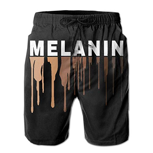 Drippin Melanin Black History Pride Black Lives Matter Mans Beach Swim Trunks Sweat Shorts