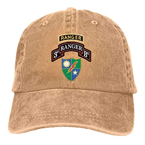 YONGQI 3rd Battalion 75th Ranger Regiment with Ranger Unisex Adult Cap Adjustable Cowboys Hats Baseball Cap YONGQI 3rd Battalion 75th Ranger Regiment with Ranger Unisex Adult Cap Adjustable Cowboys Hats Baseball Cap