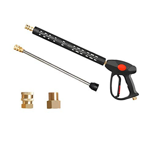 Atmozon Long Pressure Washer Spray Gun- Replacement Lance Extension Wand-Adjustable Length High Pressure Washer Gun-M22 14 Thread-M22 15 Coupler-4000PSI -Renewed- Atmozon Long Pressure Washer Spray Gun- Replacement Lance Extension Wand-Adjustable Length High Pressure Washer Gun-M22 14 Thread-M22 15 Coupler-4000PSI -Renewed-
