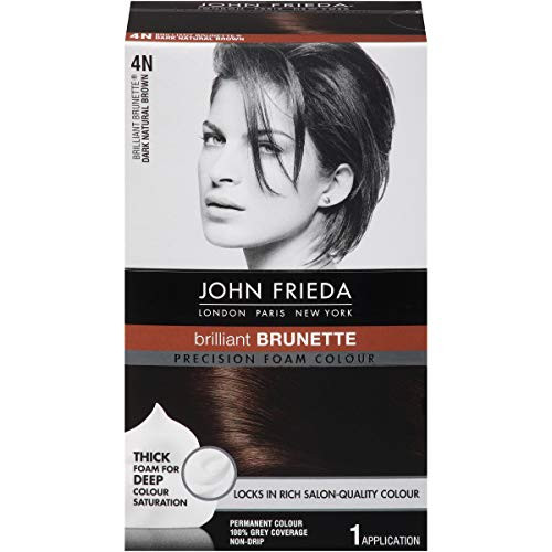 John Frieda Precision Foam Hair Colour- Dark Natural Brown 4N- 2 pk