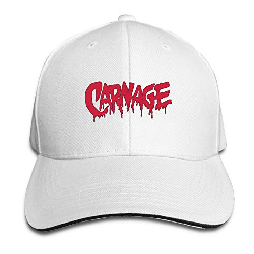 Unisex Adjustable Sandwich Hat Car-Na-Ge Baseball Hat Dad Hat Casquette Hat White