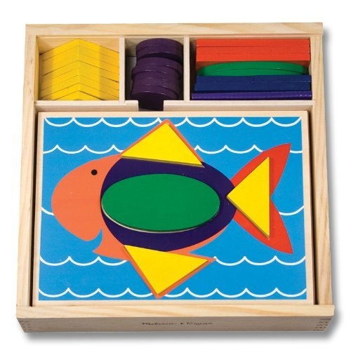 Melissa  and  Doug Beginner Pattern Blocks from I