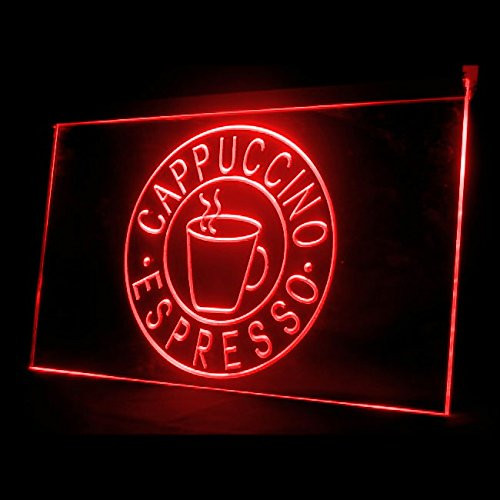 110101 Cappuccino Espresso Coffee Culture Display LED Light Neon Sign