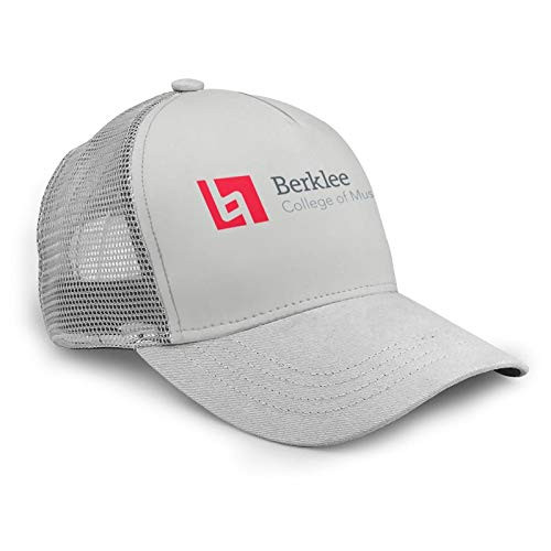 Ali Yee Berklee College of Music Logo Unisex Mesh Baseball Cap Baseball Cap Dad Hats Adjustable Hat Outdoor Leisure Sports Cap Gray