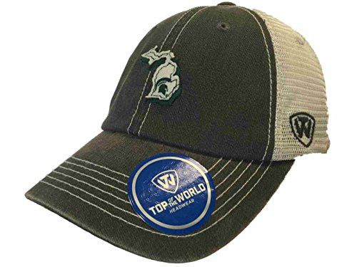 Top of the World Michigan State Spartans Tow Gray United Mesh Adjustable Snapback Hat Cap Top of the World Michigan State Spartans Tow Gray United Mesh Adjustable Snapback Hat Cap