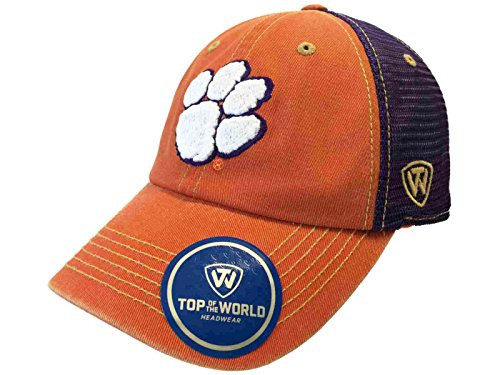 Top of the World Clemson Tigers Tow Orange Purple Past Mesh Adjustable Snapback Slouch Hat Cap Top of the World Clemson Tigers Tow Orange Purple Past Mesh Adjustable Snapback Slouch Hat Cap