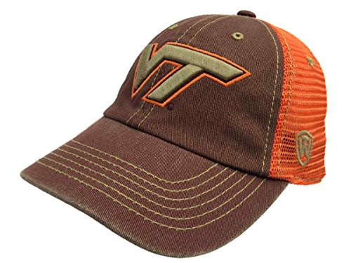 Top of the World Virginia Tech Hokies Tow Maroon Orange Past Mesh Adjustable Snapback Hat Cap