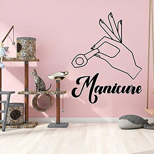 Manicure Wall Stickers Nail Art Design Wall Decoration Fashion Beauty Salon Nail Salon Wall Sticker Vinyl Art Mural Room Decoration 54X42CM Manicure Wall Stickers Nail Art Design Wall Decoration Fashion Beauty Salon Nail Salon Wall Sticker Vinyl Art Mural Room Decoration 54X42CM