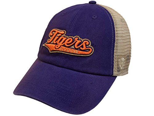 Top of the World Clemson Tigers Tow Purple with Tan Mesh Adjustable Snapback Slouch Hat Cap Top of the World Clemson Tigers Tow Purple with Tan Mesh Adjustable Snapback Slouch Hat Cap