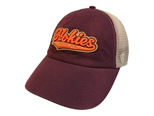 Top of the World Virginia Tech Hokies Tow Maroon with Tan Mesh Adjustable Snapback Slouch Hat Cap Top of the World Virginia Tech Hokies Tow Maroon with Tan Mesh Adjustable Snapback Slouch Hat Cap