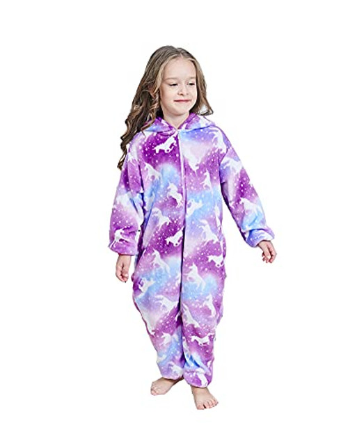 PlushCosplay Kids Animal Onesie Unicorn Pajamas Halloween Costume -6 Years- Purple Night- PlushCosplay Kids Animal Onesie Unicorn Pajamas Halloween Costume -6 Years- Purple Night-