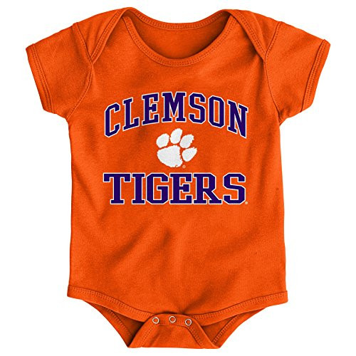 Gen 2 NCAA Clemson Tigers Newborn  and  Infant Primary Logo Bodysuit- 24 Months- Orange