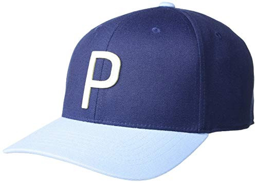 PUMA Golf 2018inchP Snapback Hat -Men's- Peacoat-Blue Bell-One Size-