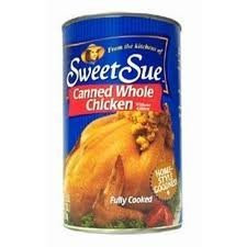 Sweet Sue Canned Whole Chicken without Giblets 50oz Can Pack of 2