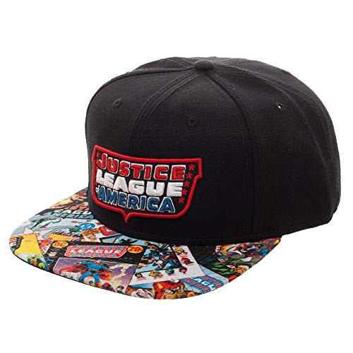 DC Comics Justice League DC Comics Justice League Fashion Flatbill Black DC Comics Justice League DC Comics Justice League Fashion Flatbill Black