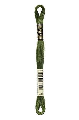 Bulk Buy: DMC Thread Six Strand Embroidery Cotton 8.7 Yards Medium Avocado Green 117-937 (12-Pack)