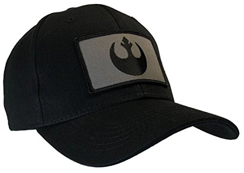 Star Wars Fatigue Castro Cadet Cap -Black Rebel Ball Cap Gray Emblem-
