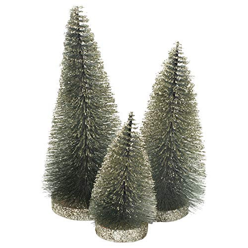 Midwest-CBK Bottle Brush Tree Jade Green Wood 10 x 4 Christmas Holiday Figurines Set of 3 Midwest-CBK Bottle Brush Tree Jade Green Wood 10 x 4 Christmas Holiday Figurines Set of 3