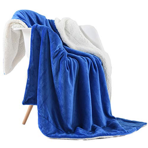 NANPIPER Throw Blanket Sherpa Flannel Blankets Soft Fuzzy Plush Fleece Microfiber for Bed/Couch -60inchx80inch-Princess Blue- NANPIPER Throw Blanket Sherpa Flannel Blankets Soft Fuzzy Plush Fleece Microfiber for Bed/Couch -60inchx80inch-Princess Blue-
