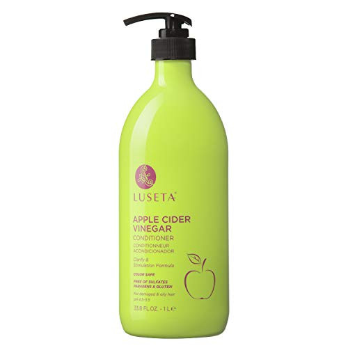 Luseta Hair Conditoner- Infused with Apple Cider Vinegar for Clarify  and  Stimulation- Natural Balance Sulfate  and  pareteen Free 33.8FL