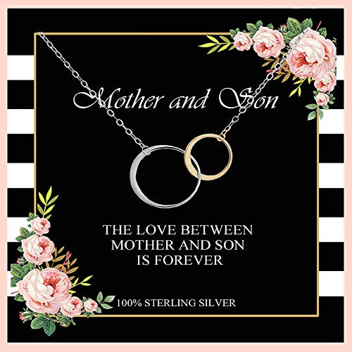 creatique Mother Son Infinite Necklace- Mothers Day Jewelry from Son- Sterling Silver- Mother Son Gifts- Mom and Son- for mom from Son- Mother's Birthday Gifts creatique Mother Son Infinite Necklace- Mothers Day Jewelry from Son- Sterling Silver- Mother Son Gifts- Mom and Son- for mom from Son- Mother's Birthday Gifts