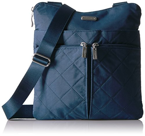 Baggallini Horizon Crossbody with RFID- Slate Quilt