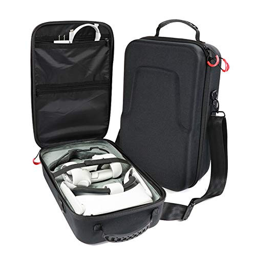 ProCase Hard Travel Case for Oculus Quest 2/Oculus Quest VR Gaming Headset and Controllers Accessories Shockproof EVA Hard Shell Carrying Case Storage Bag Black ProCase Hard Travel Case for Oculus Quest 2/Oculus Quest VR Gaming Headset and Controllers Accessories Shockproof EVA Hard Shell Carrying Case Storage Bag Black