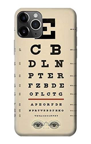 R2502 Eye Exam Chart Decorative Decoupage Poster Case Cover for iPhone 11 Pro Max