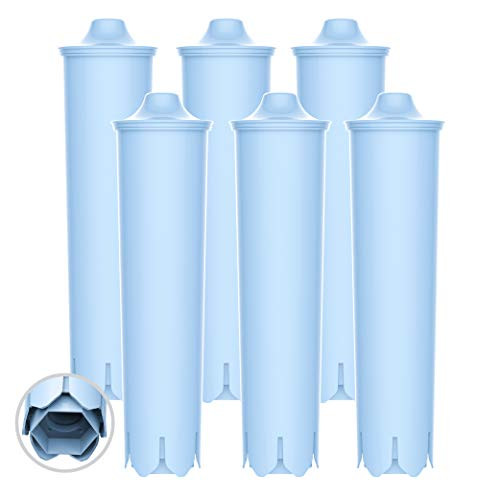 EcoAqua ECF-7003A Replacement Filter- Compatible with Jura Claris Blue Capresso Clearyl Coffee Machine Water Filter- 6 Pack
