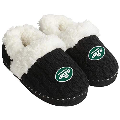 FOCO New York Jets NFL NFL Womens Team Color Moccasin Slipper - M