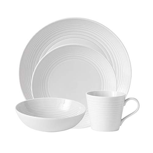 Gordon Ramsay by Royal Doulton Maze White 4-Piece Set