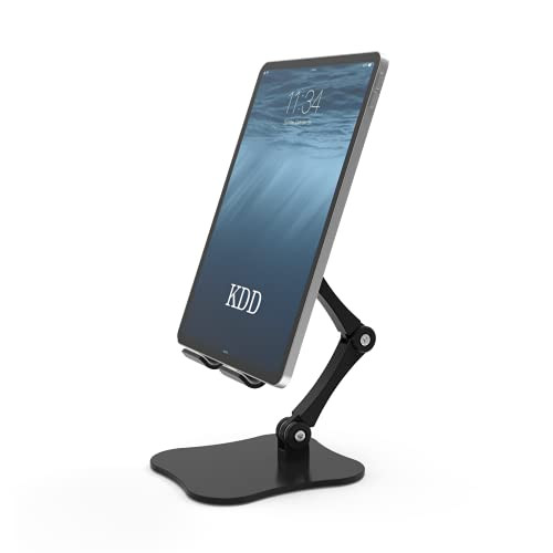Tablet Holder Stand- Adjustable Desktop iPad Stand Holder Dock- Tablet Mount for Desk- Compatible with iPad Pro 12.9 11- iPad Mini Air 4- Surface Pro- Galaxy Tab- iPhone- Switch Kindle E-Reader-4-13inch-