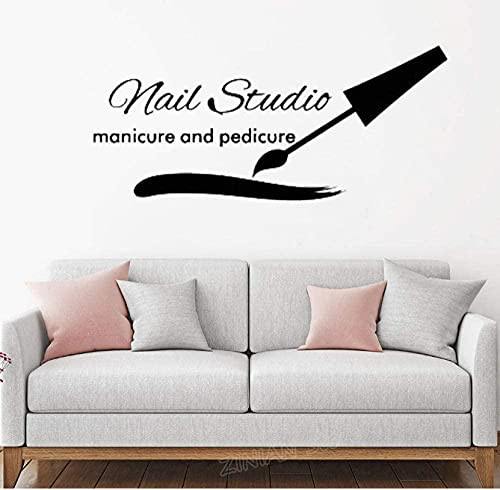 Nail Art Studio Manicure Pedicure Vinyl Wall Sticker Sticker Beauty Salon Wall Decoration Art Sticker Nail Polish Nail Care Mural 57X25Cm Nail Art Studio Manicure Pedicure Vinyl Wall Sticker Sticker Beauty Salon Wall Decoration Art Sticker Nail Polish Nail Care Mural 57X25Cm