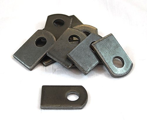 Weld On Steel Flat Tab Brackets 1" x 1 1/2" x 1/8" Lot of 12 Brackets