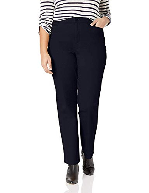 Gloria Vanderbilt Women's Amanda Trouser Pant- Midnight Affair- 10