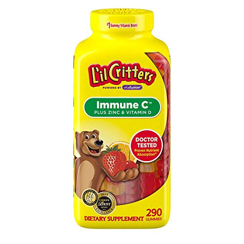 L'il Critter Kids' Immune C Plus Zinc and Vitamin D- -290 ct.-