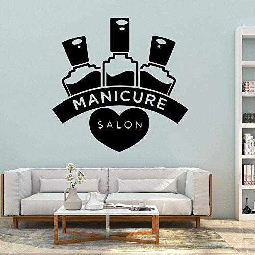 Nail Salon Wall Stickers Manicurist Nail Polish Vinyl Self Adhesive Wall Decals Beauty Salon Fashion Home Decor 42x42cm Nail Salon Wall Stickers Manicurist Nail Polish Vinyl Self Adhesive Wall Decals Beauty Salon Fashion Home Decor 42x42cm