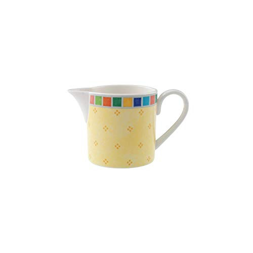 Villeroy  and  Boch Twist Alea Limone Creamer- 6.75 oz- White/Yellow