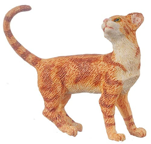 Melody Jane Dollhouse Orange Cat Standing Looking Back Tail Curl 1-12 Pet