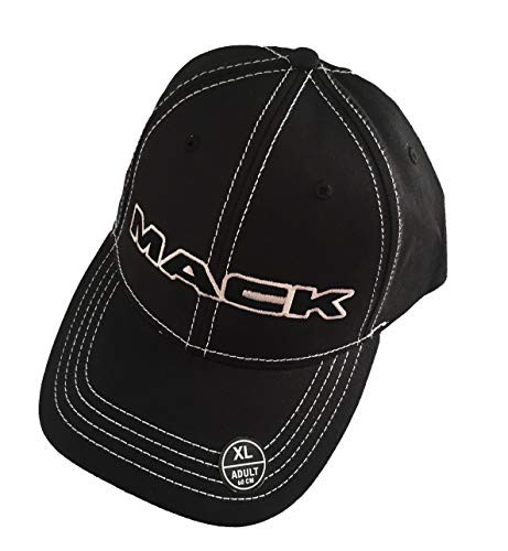 Mack Trucks Stretch Fit XL Black Wordmark Cap/Hat