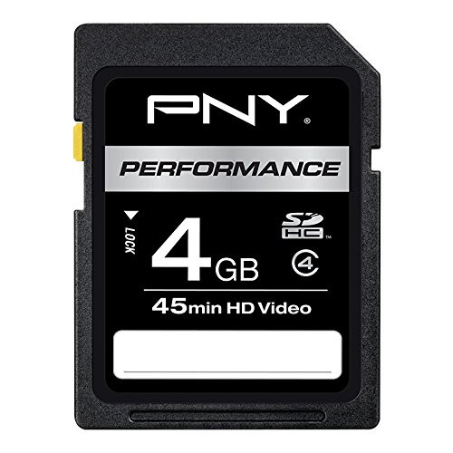PNY Optima 4GB SDHC Class 4 Flash Memory Card P-SDHC4G4-EF