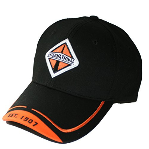 International Trucks Orange  and  Black Medium Twill Structured Cap/Hat