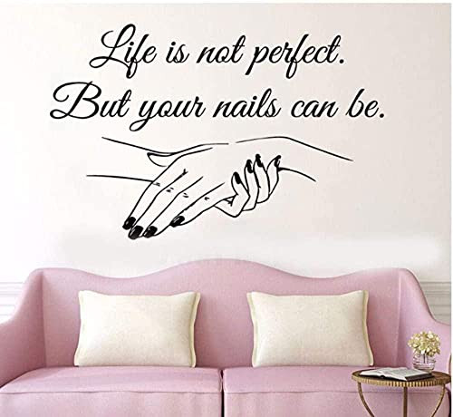 Window Vinyl Decal Nail Salon Quotes Wall Stickers Nail Art Polish Wall Painting Beauty Salon Decoration Manicure Vinyl Art 6542cm